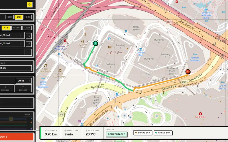 Detour: screenshot