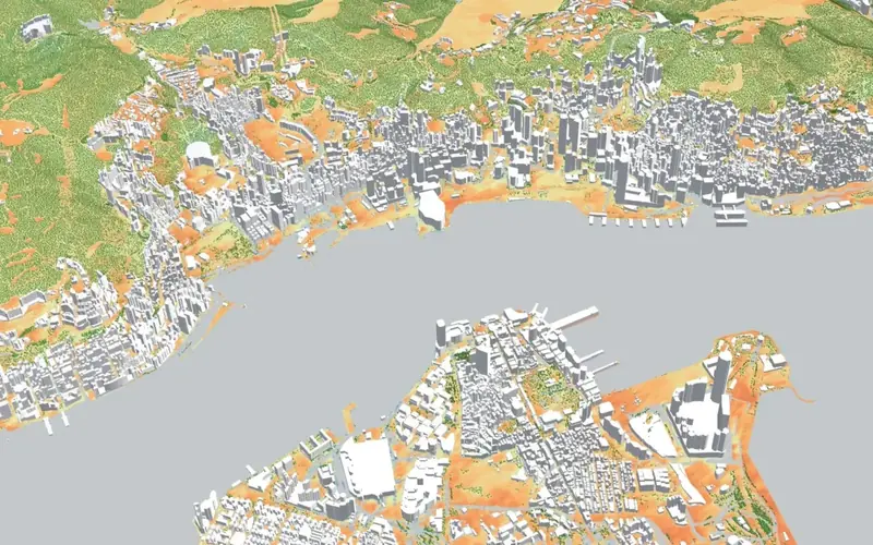 The Hong Kong climate twin, built on the infrared.city API