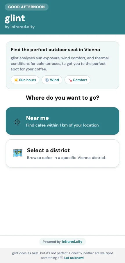 GLINT, one of the apps built on the API
