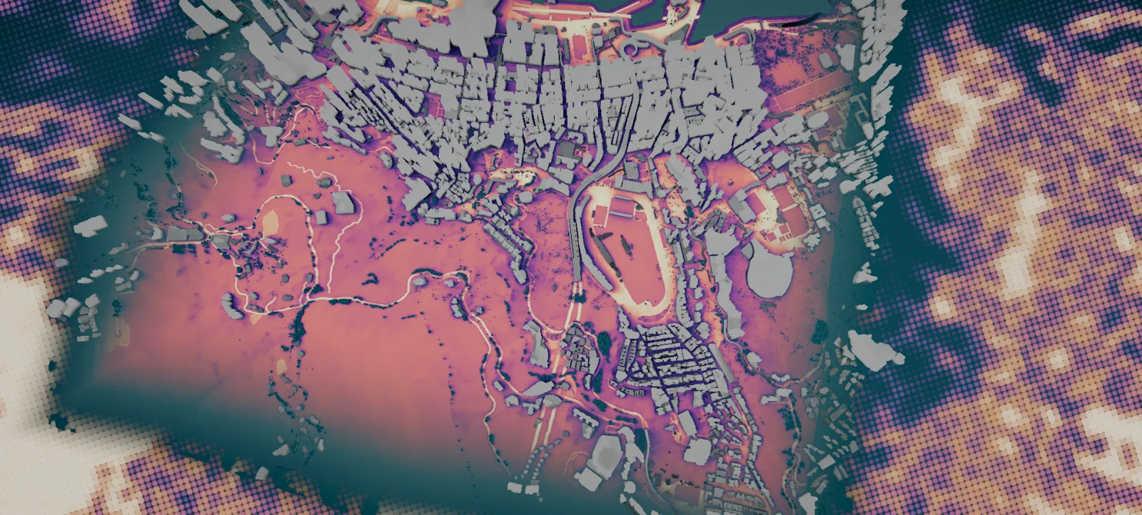 Perceived heat across a district of Hong Kong Island